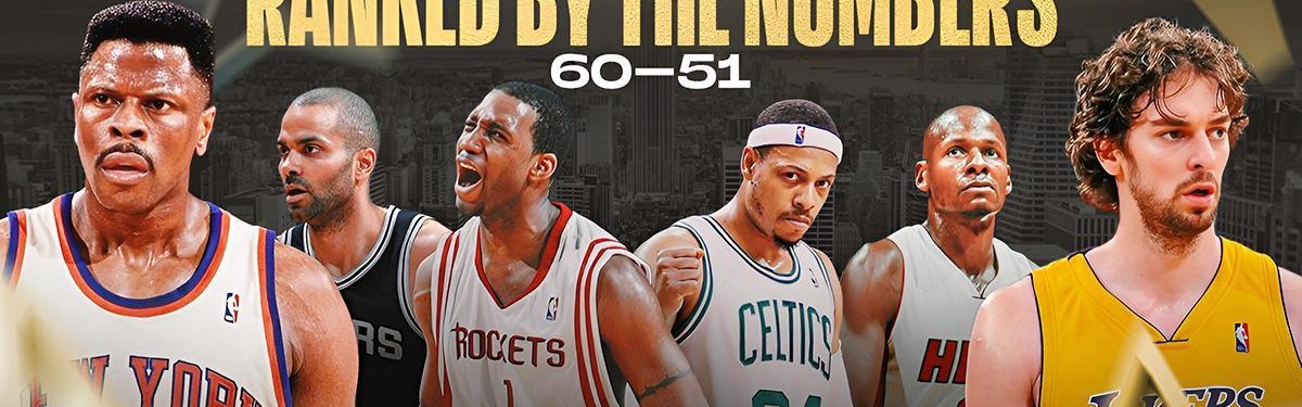 NBA 史上最伟大的 100 名球员，新指标排名：60-51